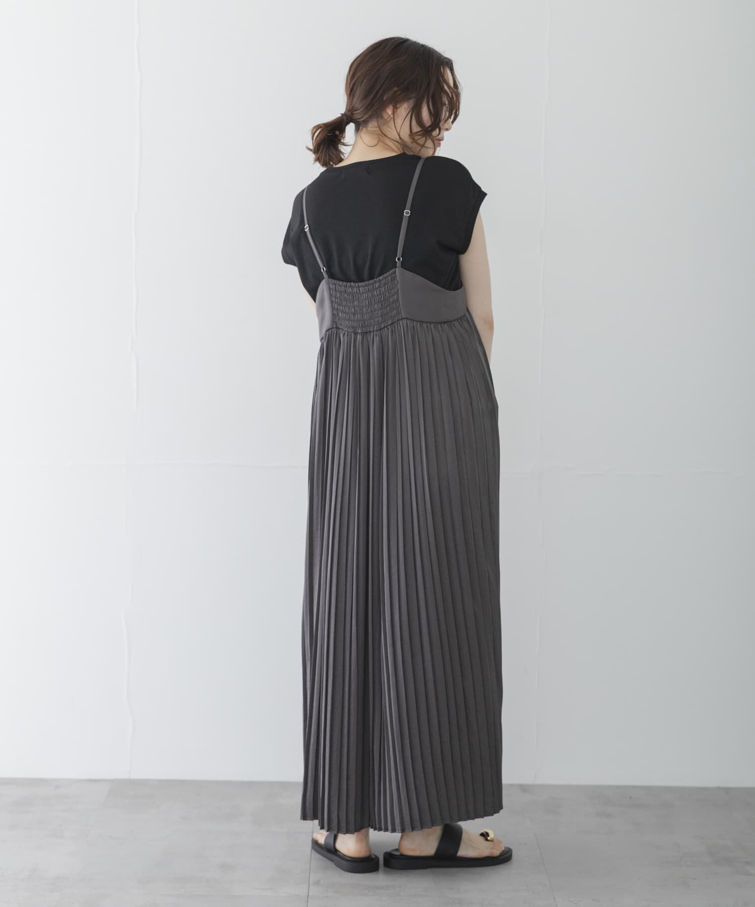 Sonny Label 「『WEB限定』Tシャツ&times;プリーツキャミワンピース SET」|ワンピース|