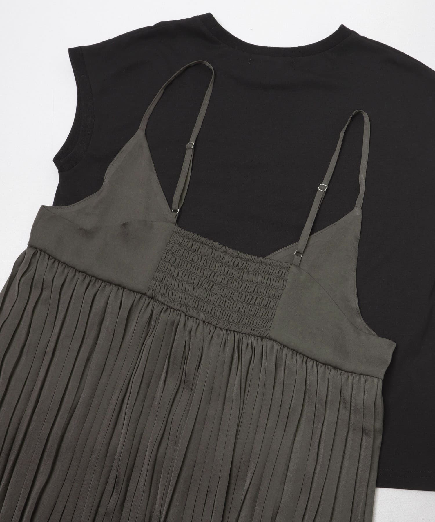 Sonny Label 「『WEB限定』Tシャツ&times;プリーツキャミワンピース SET」|ワンピース|