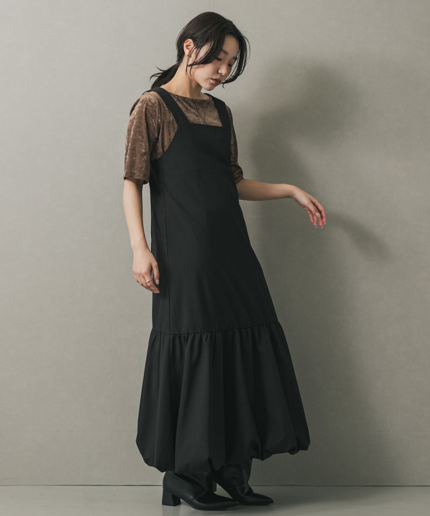 SENSE OF PLACE by URBAN RESEARCH「バルーンヘムジャンスカ」|ワンピース|
