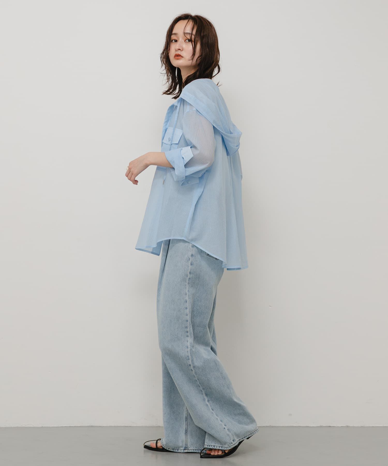 SENSE OF PLACE by URBAN RESEARCH「シアーフーディシャツ」|シャツ・ブラウス|