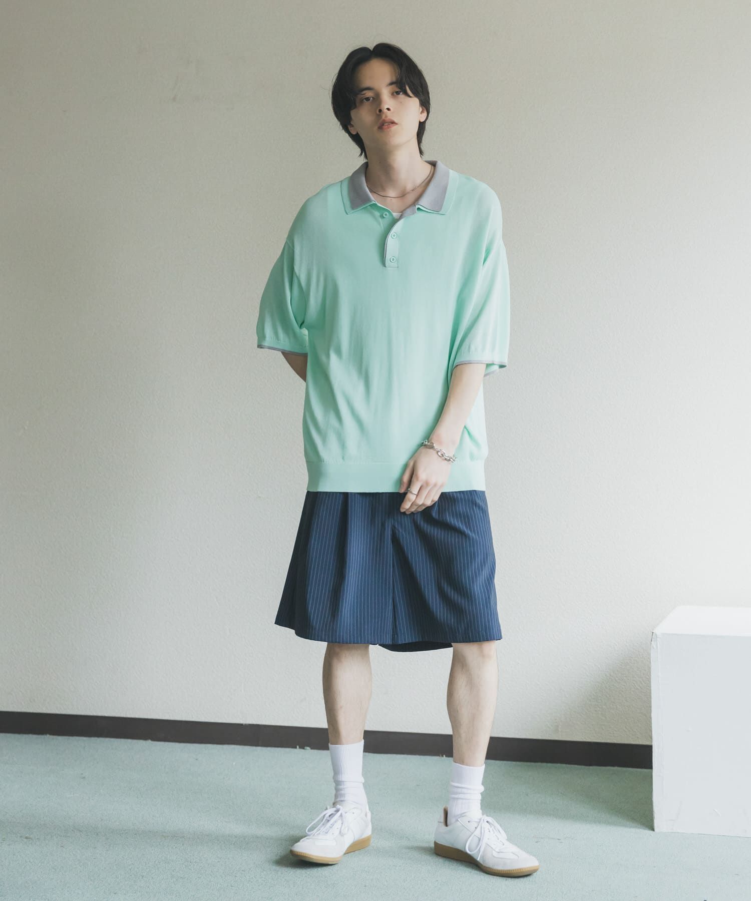 SENSE OF PLACE by URBAN RESEARCH「フェイクレイヤードニットポロシャツ」|ニット・セーター|