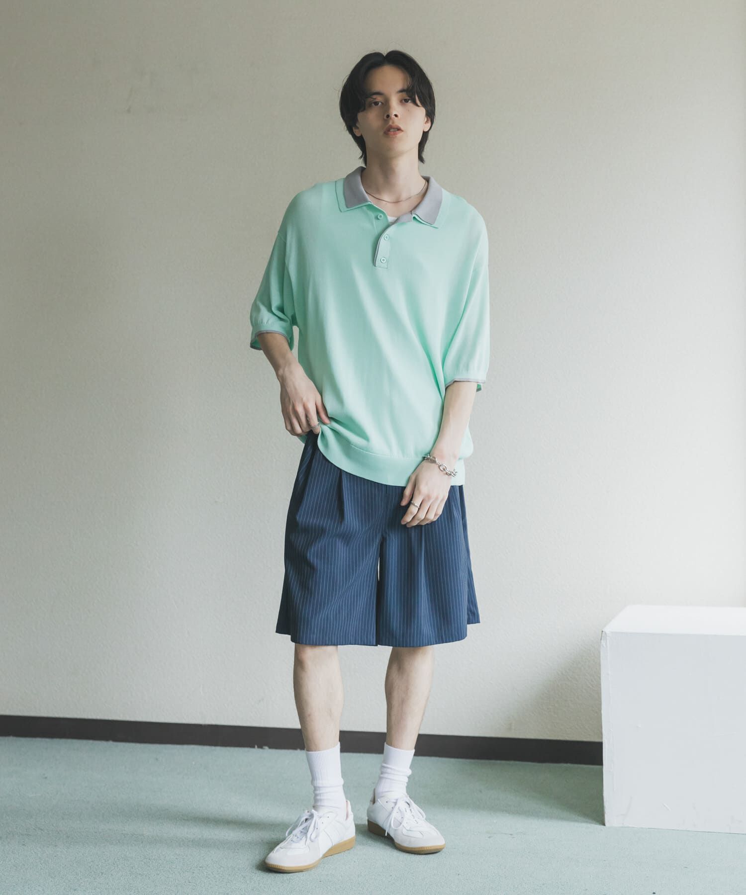 SENSE OF PLACE by URBAN RESEARCH「フェイクレイヤードニットポロシャツ」|ニット・セーター|