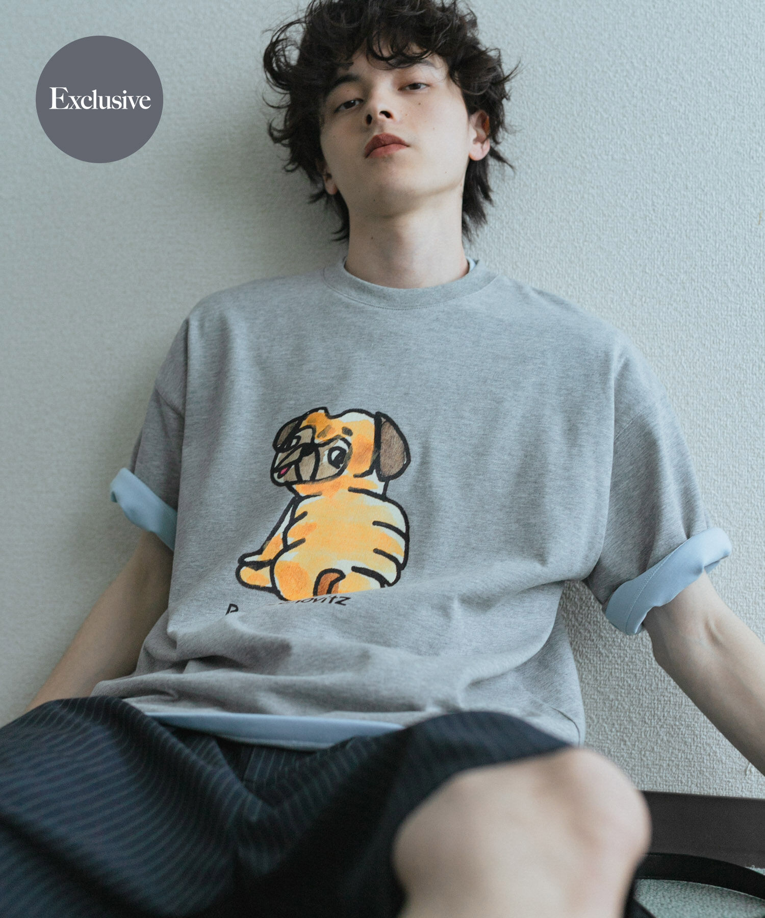 SENSE OF PLACE by URBAN RESEARCH「『別注』Ben Lenovitz&times;SENSE OF PLACE　SHORT-SLEEVE T-SHIRTS」|Tシャツ・カットソー|グレー