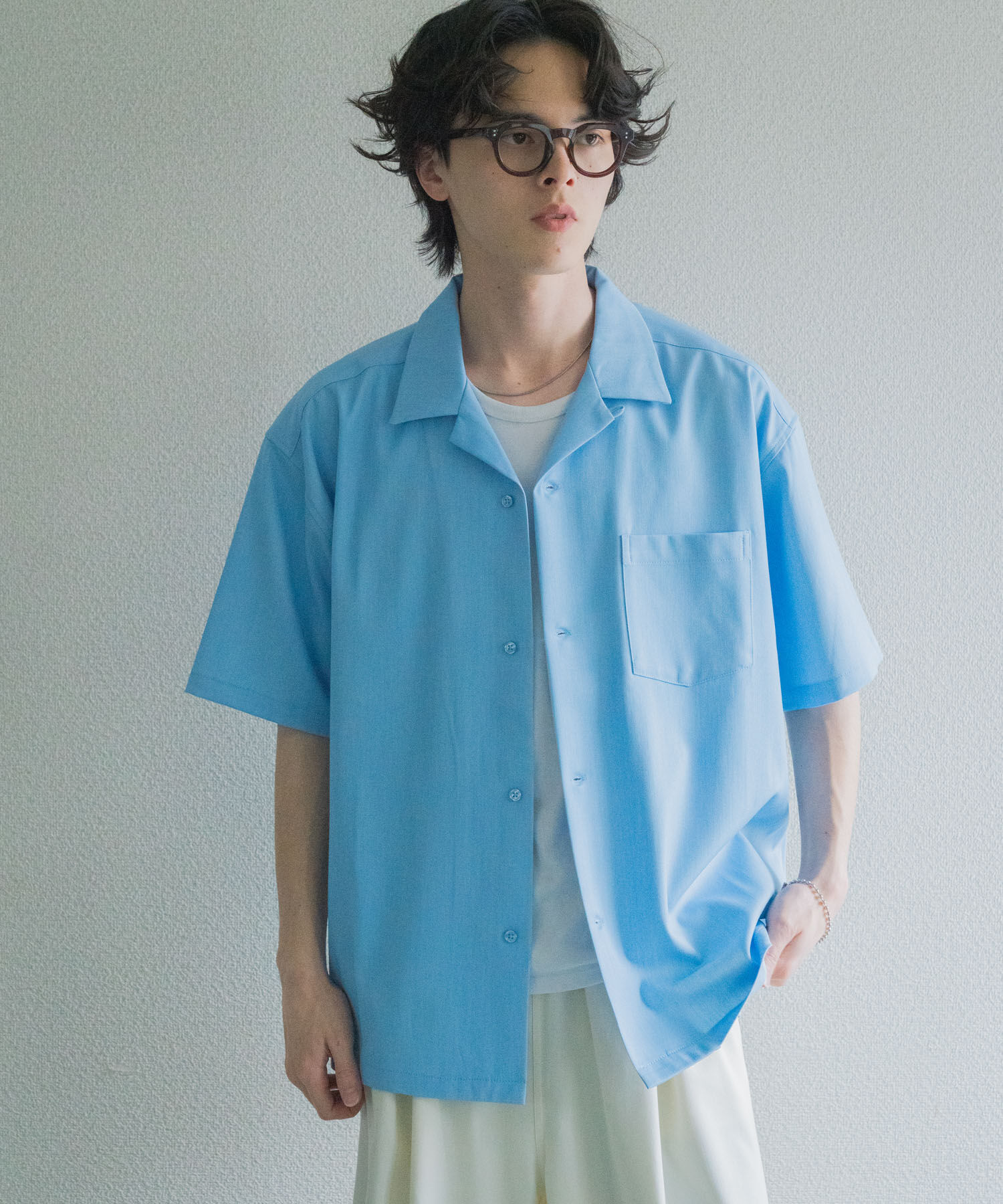 SENSE OF PLACE by URBAN RESEARCH「シャンブレーオープンカラーシャツ」|シャツ・ブラウス|