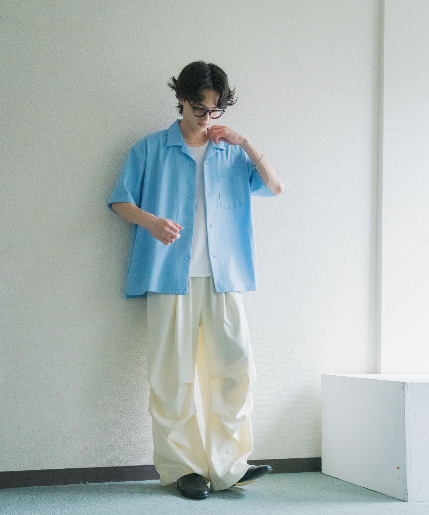 SENSE OF PLACE by URBAN RESEARCH「シャンブレーオープンカラーシャツ」|シャツ・ブラウス|