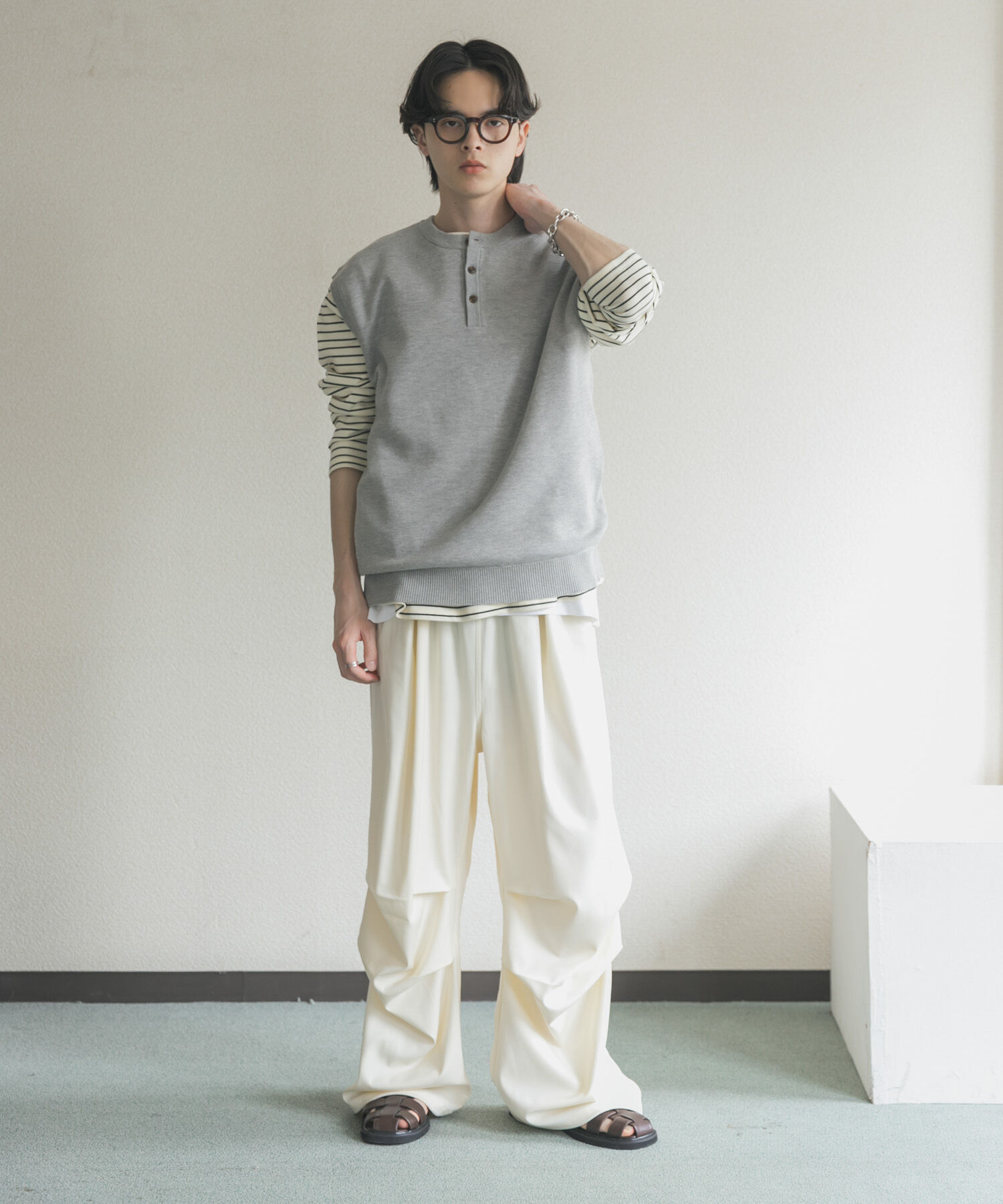SENSE OF PLACE by URBAN RESEARCH「シャンブレーパラシュートイージーパンツ」|その他|