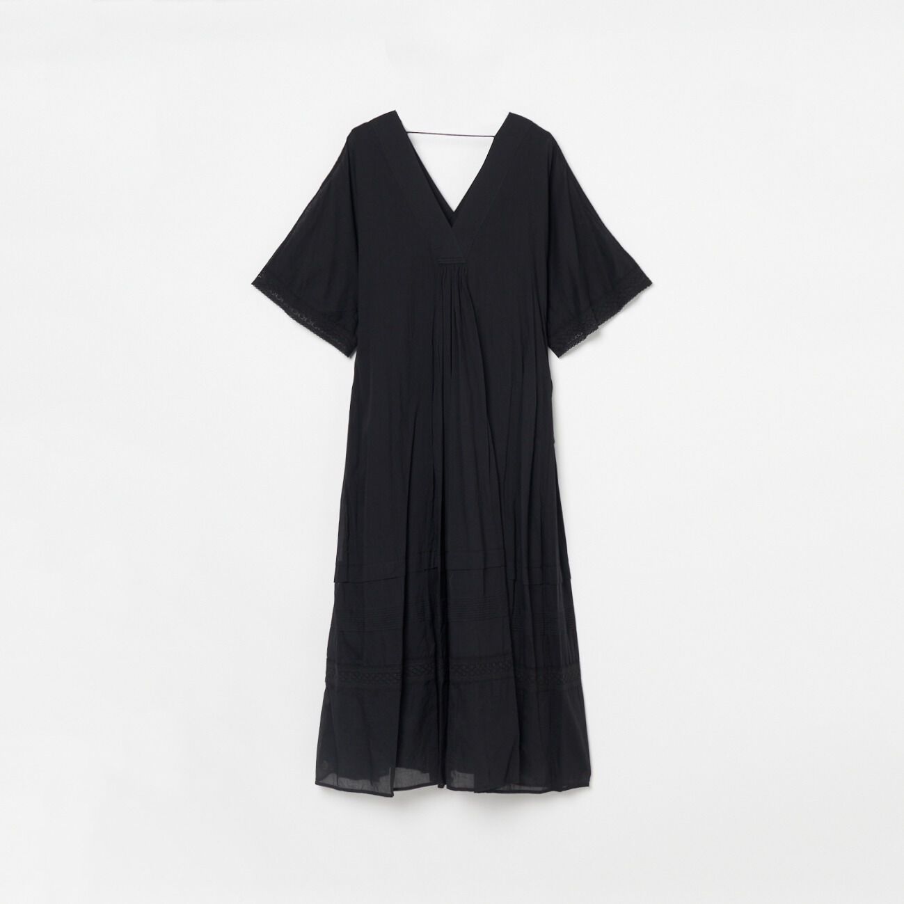  「SARA MALLIKA COTTON VOILE LACE PINTUCK DRESS」|ワンピース|