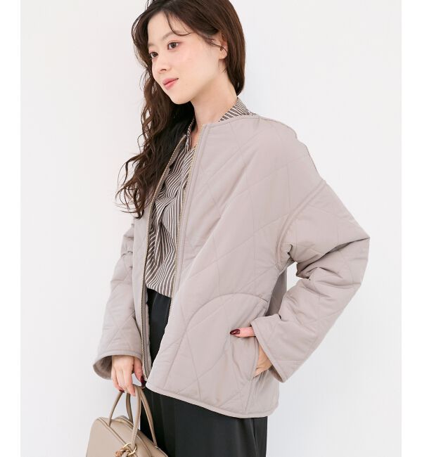  「リバーシブルタフタ&times;ファーキルトジャケット」|その他|