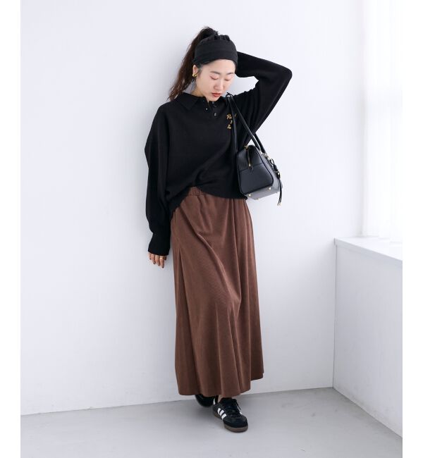  「《手洗い可能》カットコーデュロイ2WAYプル&times;スカートセット」|ワンピース|