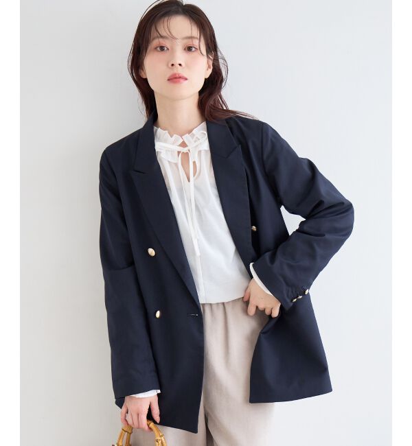  「ダブルブレストジャケット」|その他|ネイビー