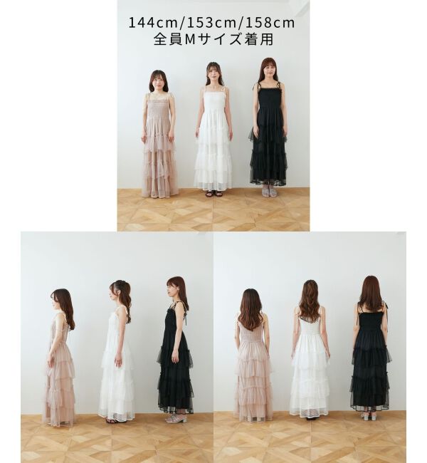  「◎パールチェーンキャミワンピース」|ワンピース|