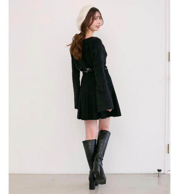 「&infin;リボンボレロドッキングニット」|ニット・セーター|
