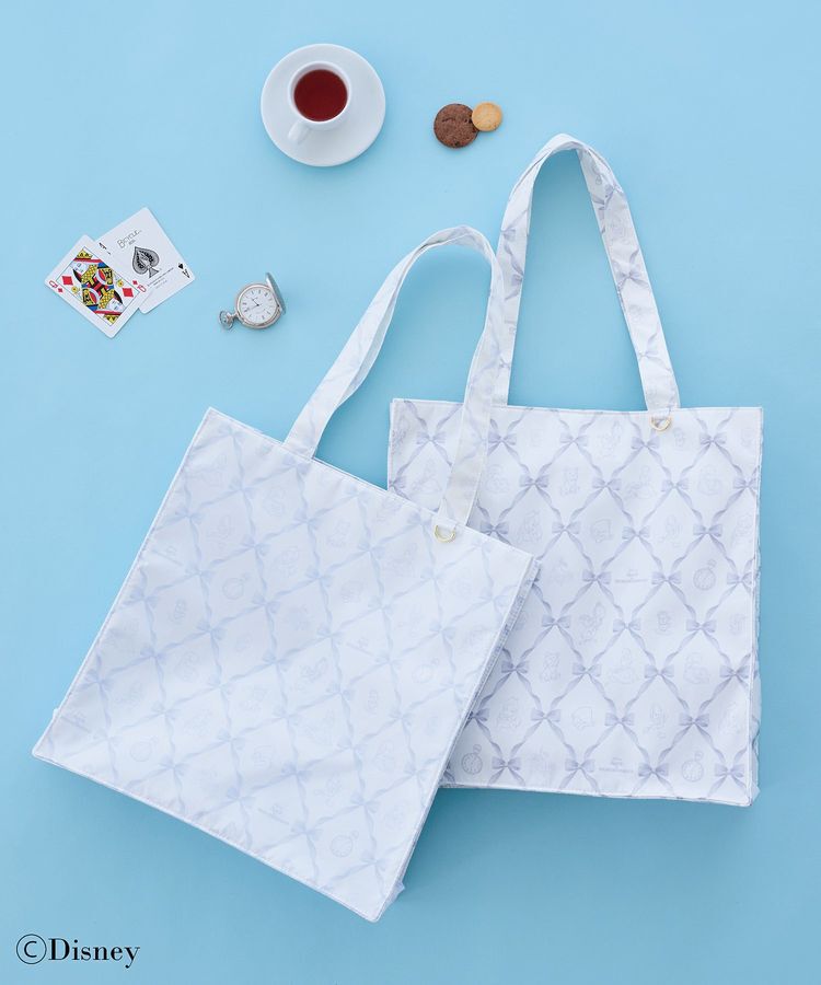 Maison de FLEUR「Alice/リボンプリントスクエアトート」|トートバッグ|