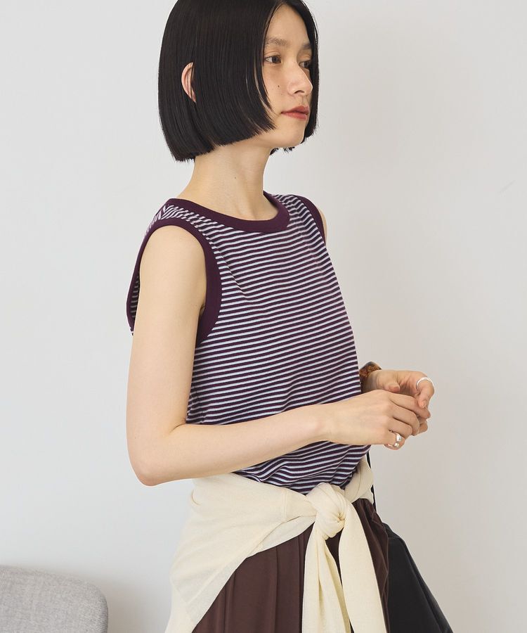 AMERICAN HOLIC「【抗菌防臭】マルチボーダータンクトップ」|インナー|