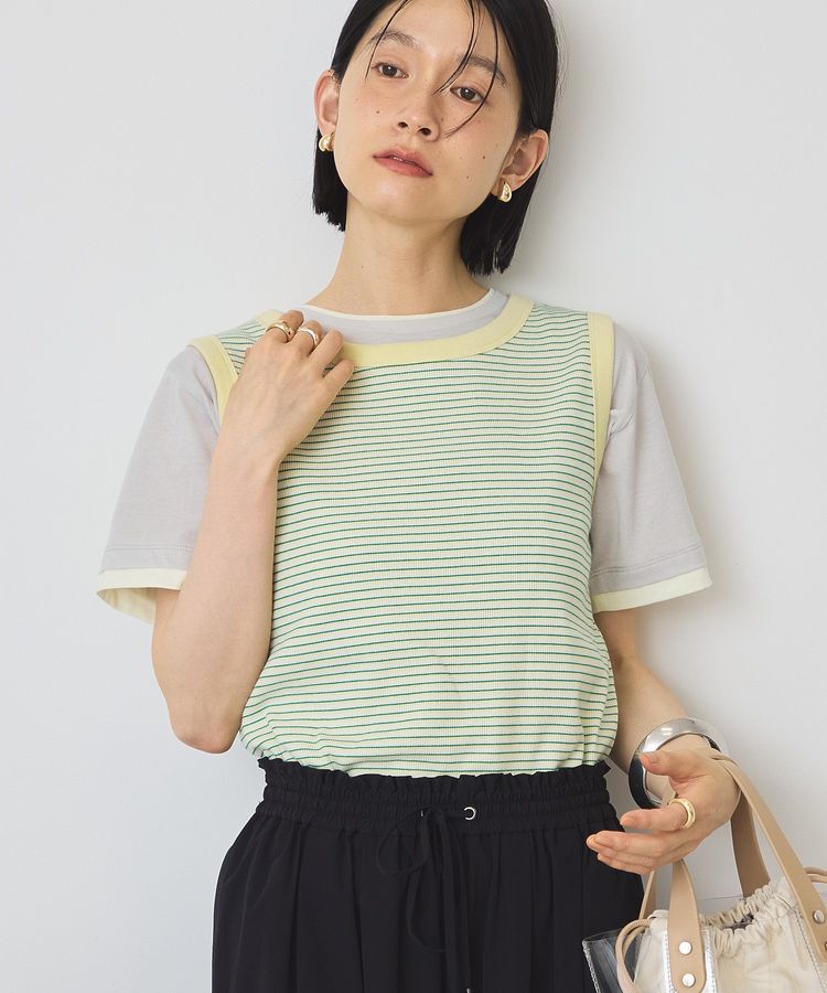 AMERICAN HOLIC「【抗菌防臭】マルチボーダータンクトップ」|インナー|