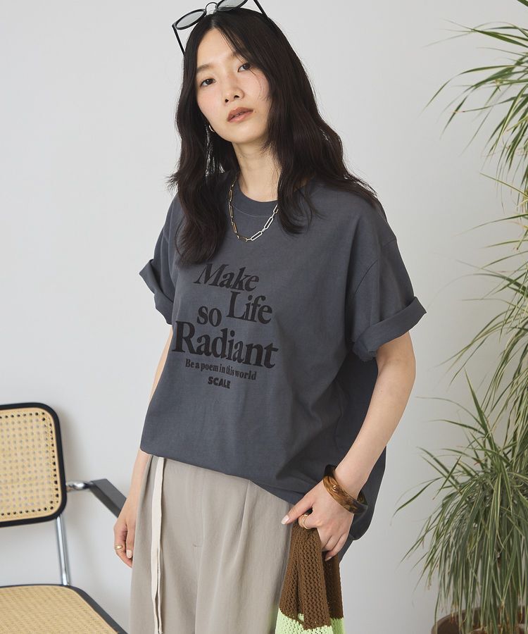 AMERICAN HOLIC「フロッキープリントTシャツ」|Tシャツ・カットソー|