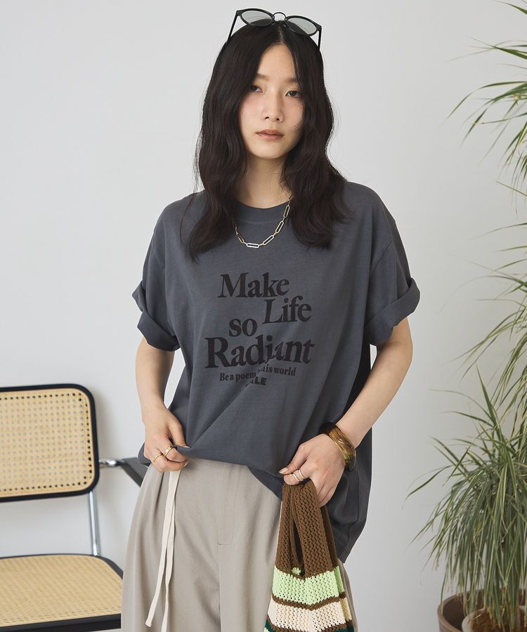 AMERICAN HOLIC「フロッキープリントTシャツ」|Tシャツ・カットソー|