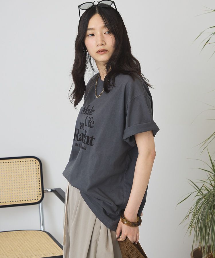 AMERICAN HOLIC「フロッキープリントTシャツ」|Tシャツ・カットソー|