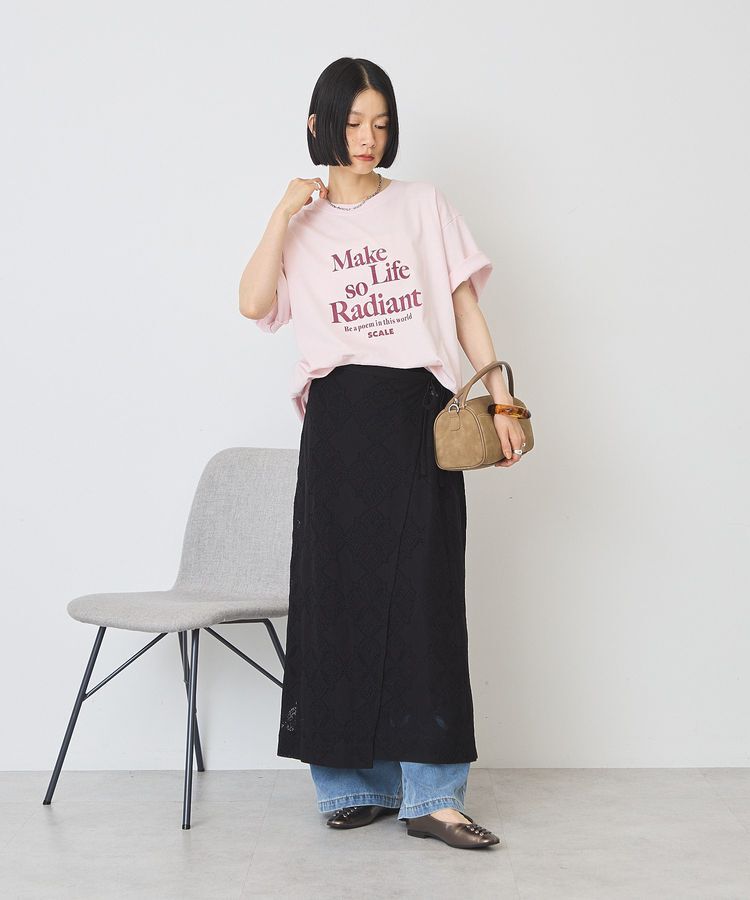 AMERICAN HOLIC「フロッキープリントTシャツ」|Tシャツ・カットソー|