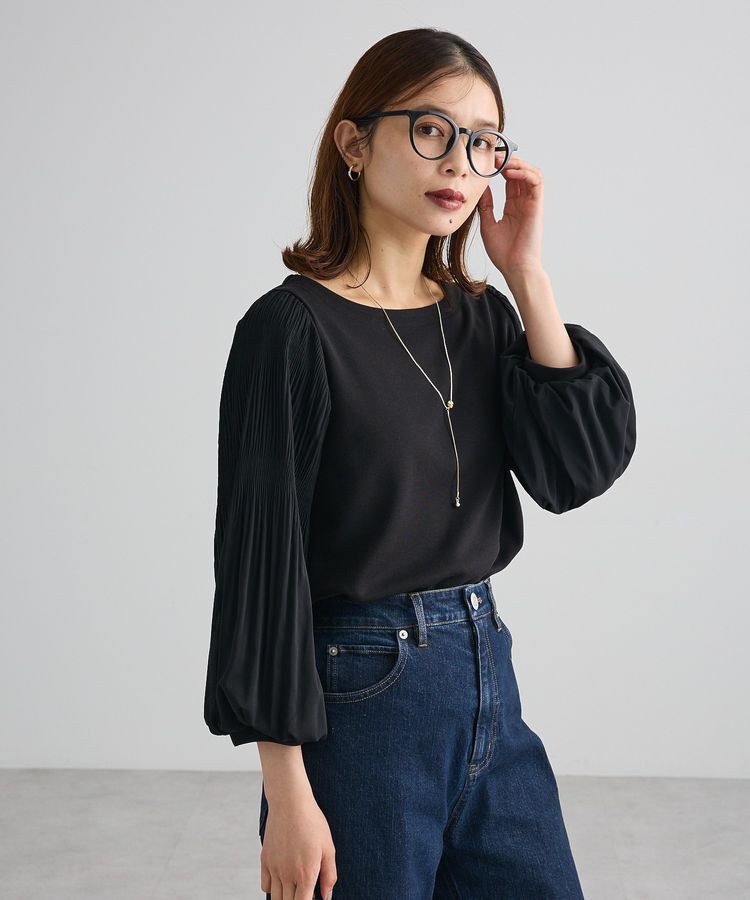Green Parks「SET2点 ネックレス+マジョリカプルオーバー」|Tシャツ・カットソー|Black