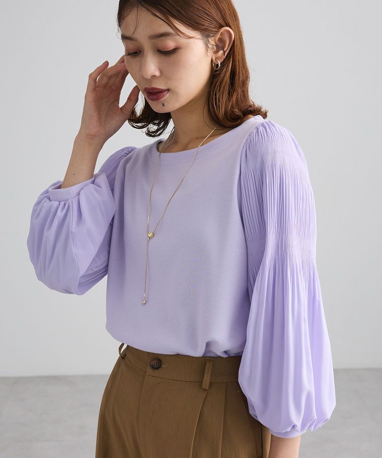 Green Parks「SET2点 ネックレス+マジョリカプルオーバー」|Tシャツ・カットソー|Lavender