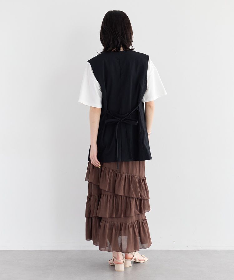 YECCA VECCA「アシメラッフルスカート」|スカート|