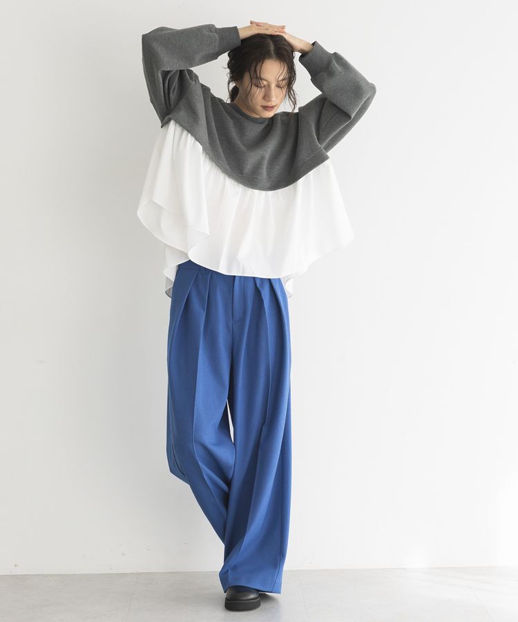 GARAGE OF GOOD CLOTHING「異素材MIXモックネックプルオーバー」|Tシャツ・カットソー|