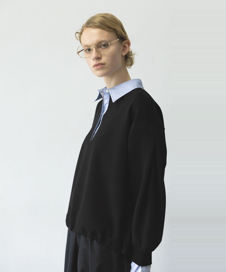 GARAGE OF GOOD CLOTHING「レイヤード風クレリックプルオーバー」|スウェット・ジャージ|
