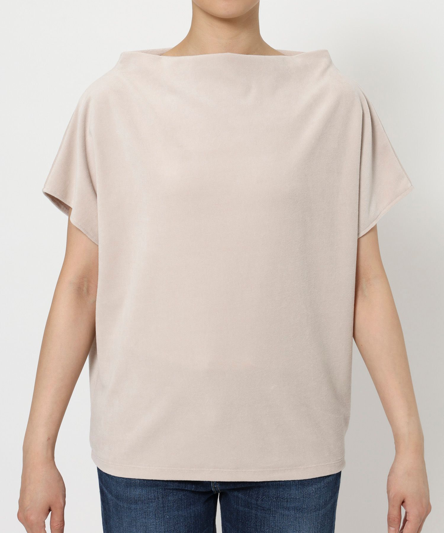 BABYLONE「【洗濯可】ベロアニュアンスカットソー」|Tシャツ・カットソー|