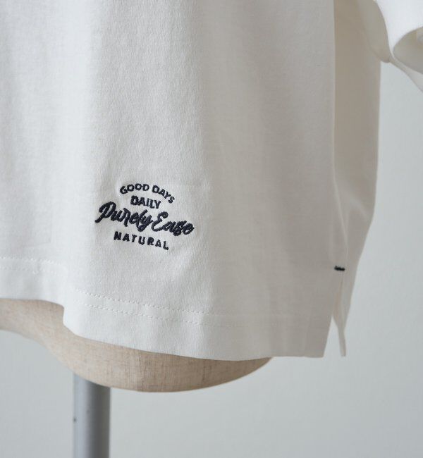  「【汗ジミ防止加工】ロゴプリントTシャツ」|プルオーバー|