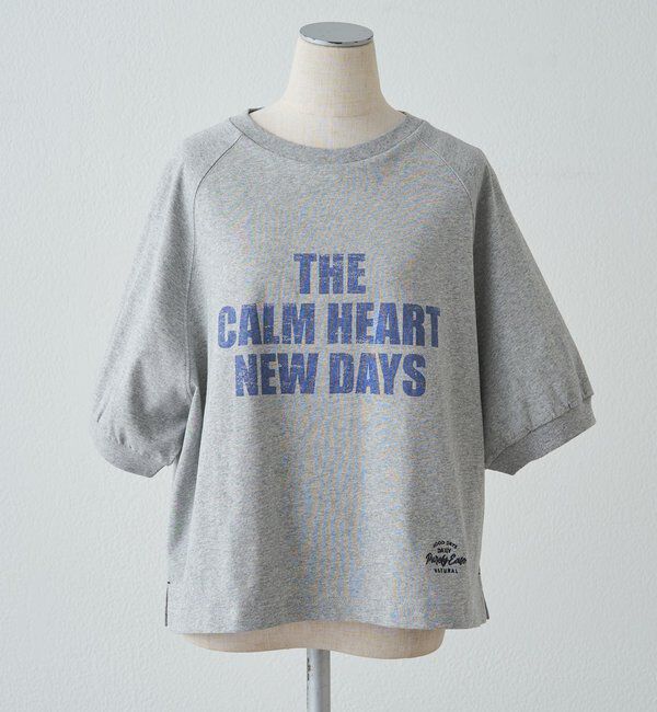  「【汗ジミ防止加工】ロゴプリントTシャツ」|プルオーバー|