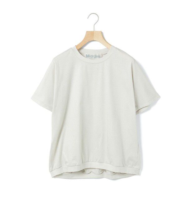 MidiUmi「MidiUmi ギャザードルマンスリーブプルオーバー」|Tシャツ・カットソー|ライトグレー