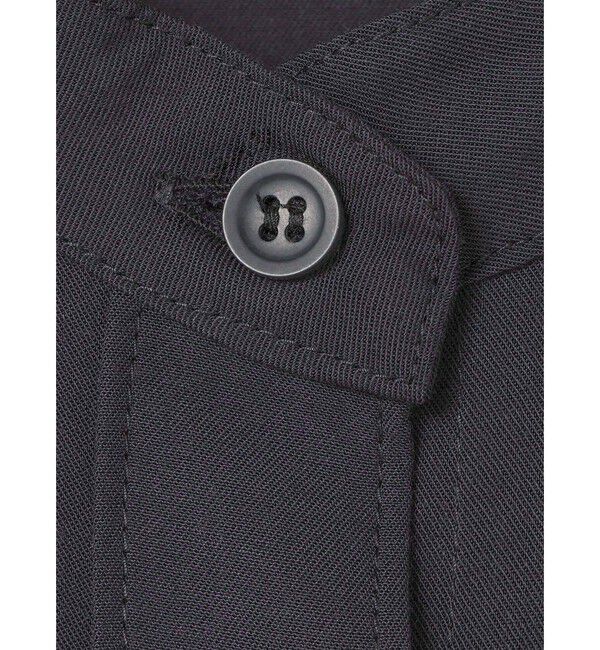 mizuiro ind「mizuiro ind T/Rバンドカラーロングシャツ」|シャツ・ブラウス|