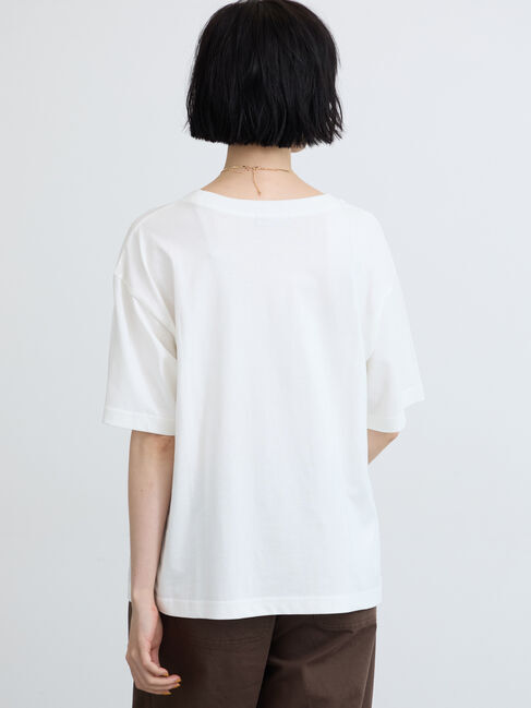 Samansa Mos2「【接触冷感】転写プリントTシャツ」|Tシャツ・カットソー|