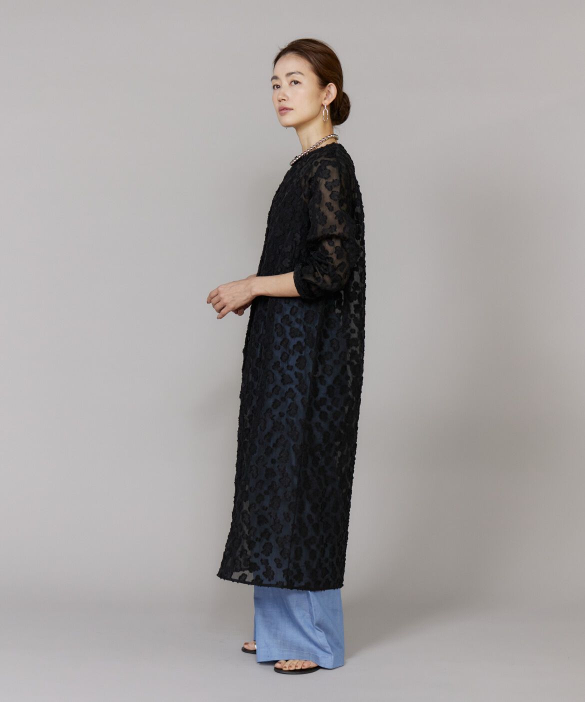 Le Souk「カットジャカードワンピース」|ワンピース|