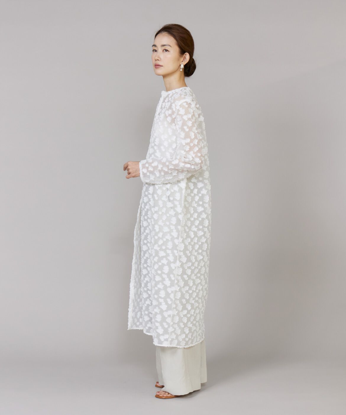 Le Souk「カットジャカードワンピース」|ワンピース|