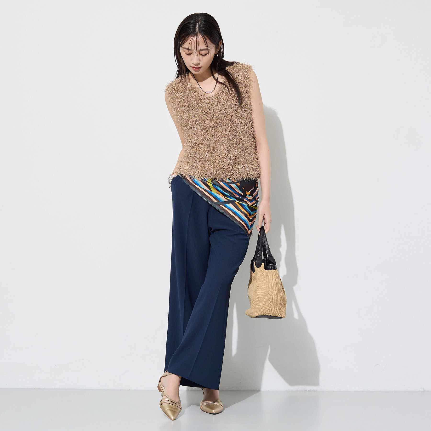 INDIVI「【洗える／UVケア／SETUP可】着る日傘ワイドパンツ」|その他|