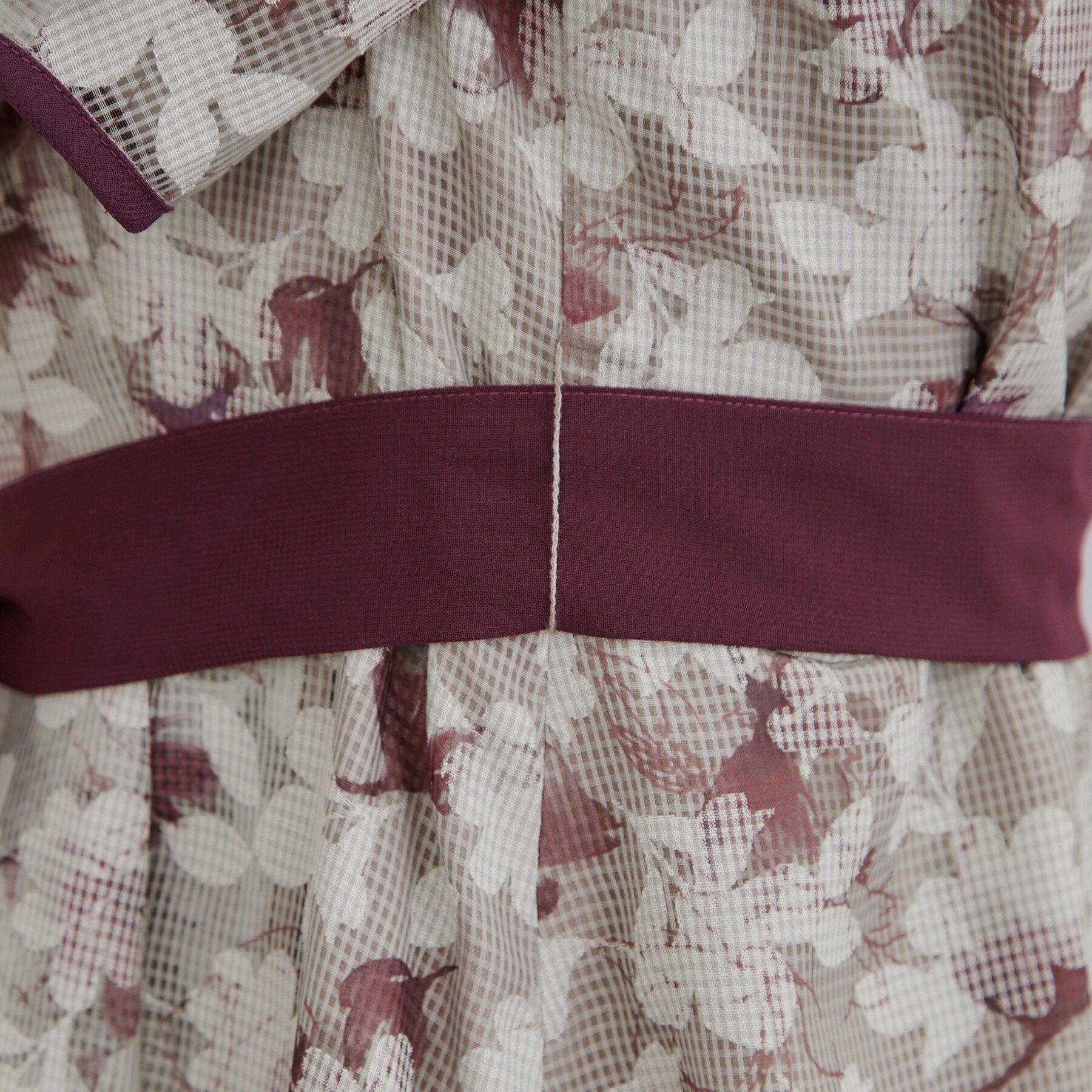 Couture broach「【一枚で華やかに着映える】オパールチェック花柄ワンピース【洗濯機可】」|ワンピース|
