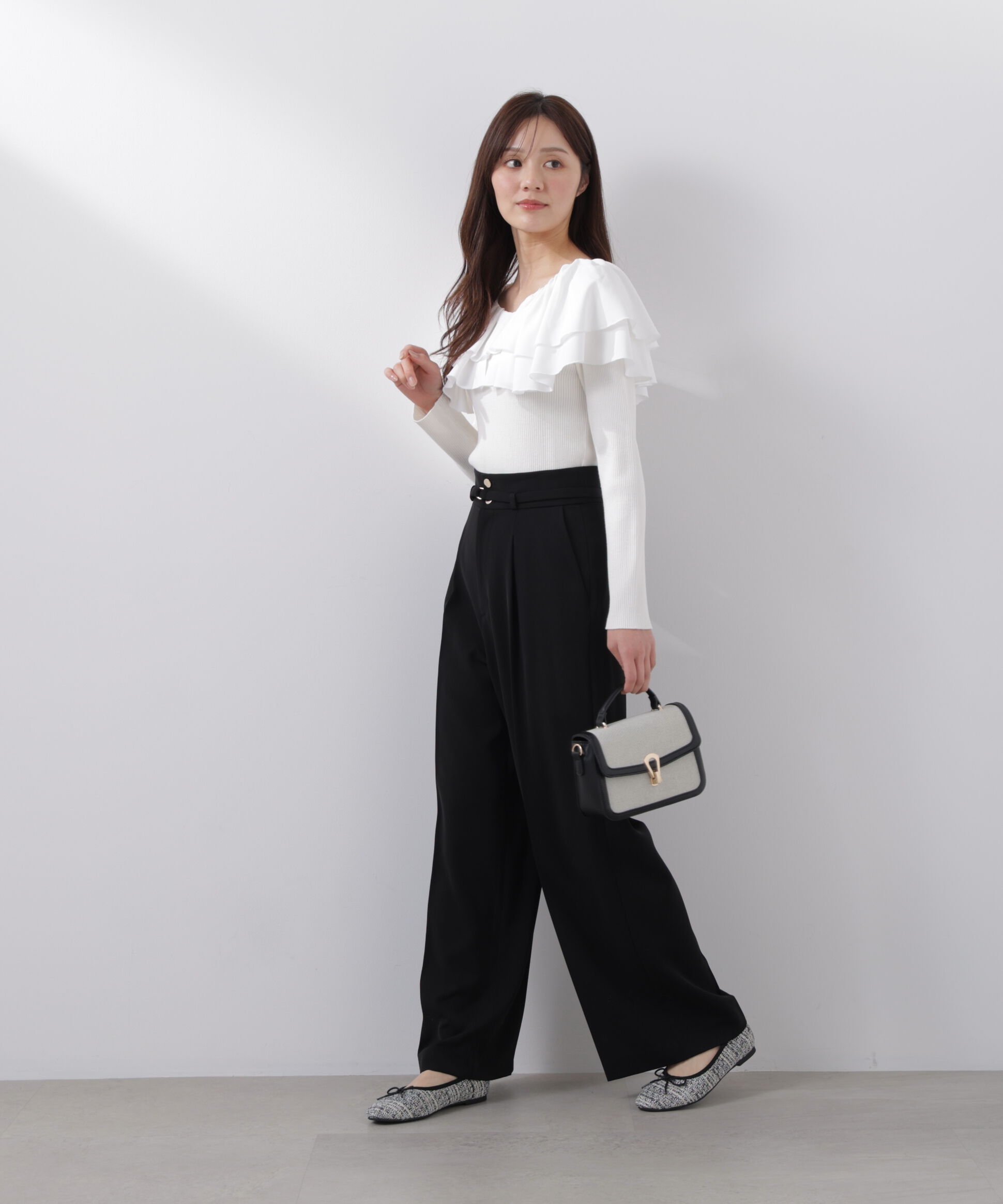 PROPORTION BODY DRESSING「ボリュームラッフルニット　　26SS」|ニット・セーター|