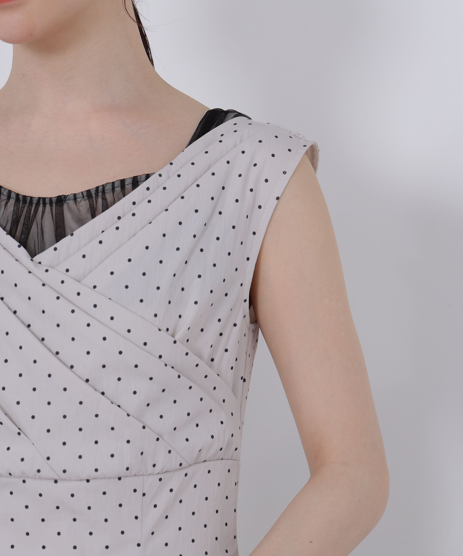 PROPORTION BODY DRESSING「チュールレイヤードレディーワンピース」|ワンピース|
