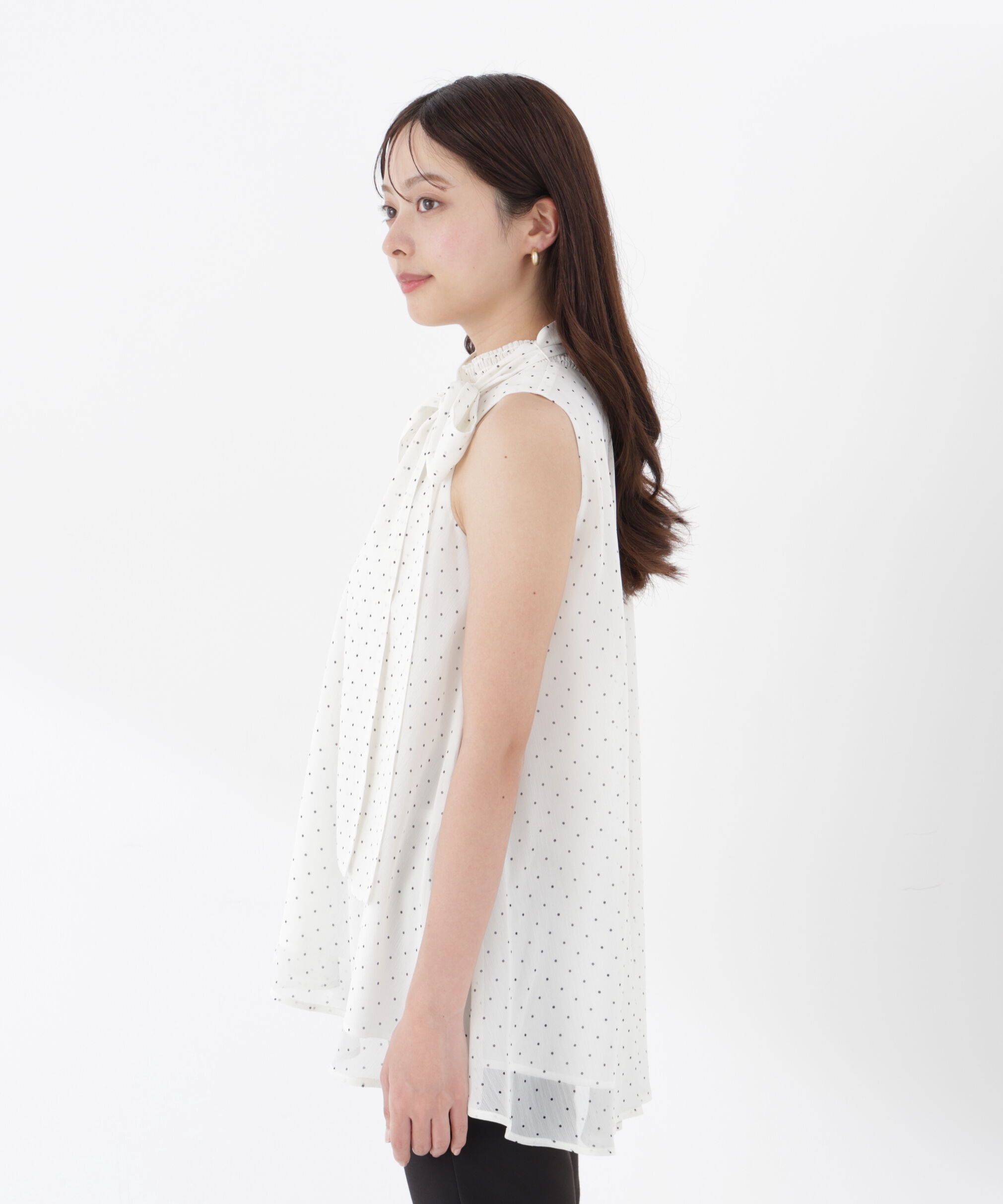 PROPORTION BODY DRESSING「リボン付きギャザーブラウス」|シャツ・ブラウス|