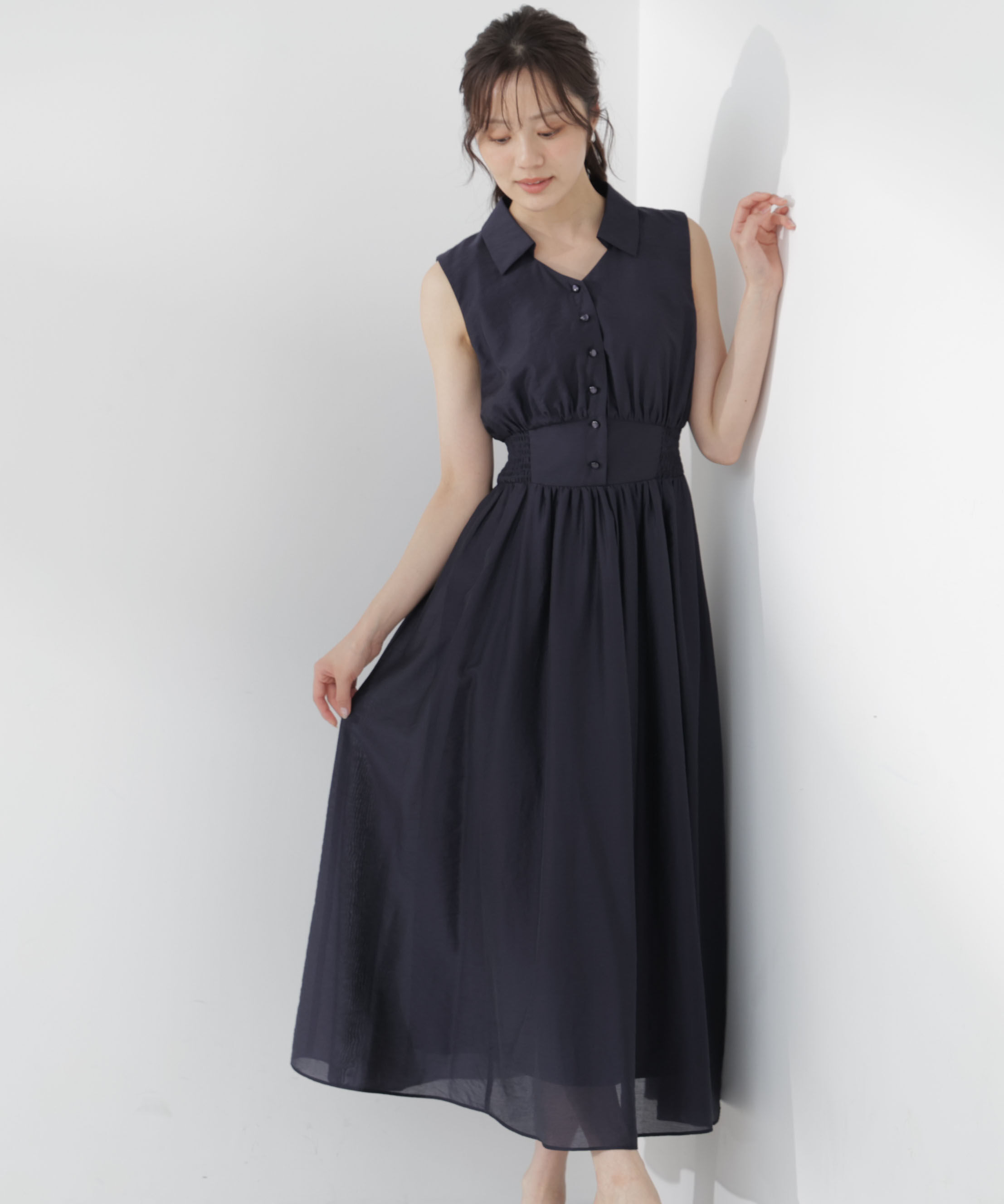 PROPORTION BODY DRESSING「ウエストマークシャツワンピース」|ワンピース|