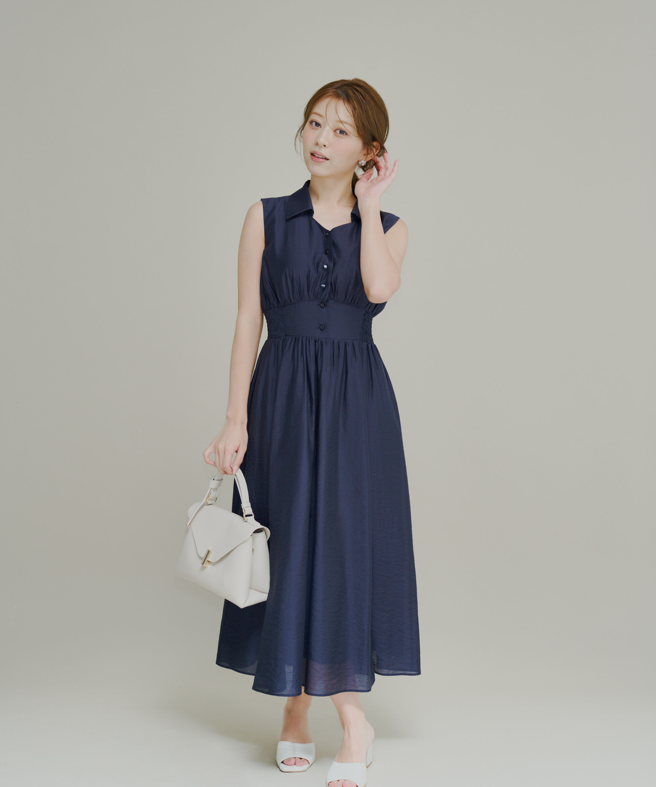PROPORTION BODY DRESSING「ウエストマークシャツワンピース」|ワンピース|