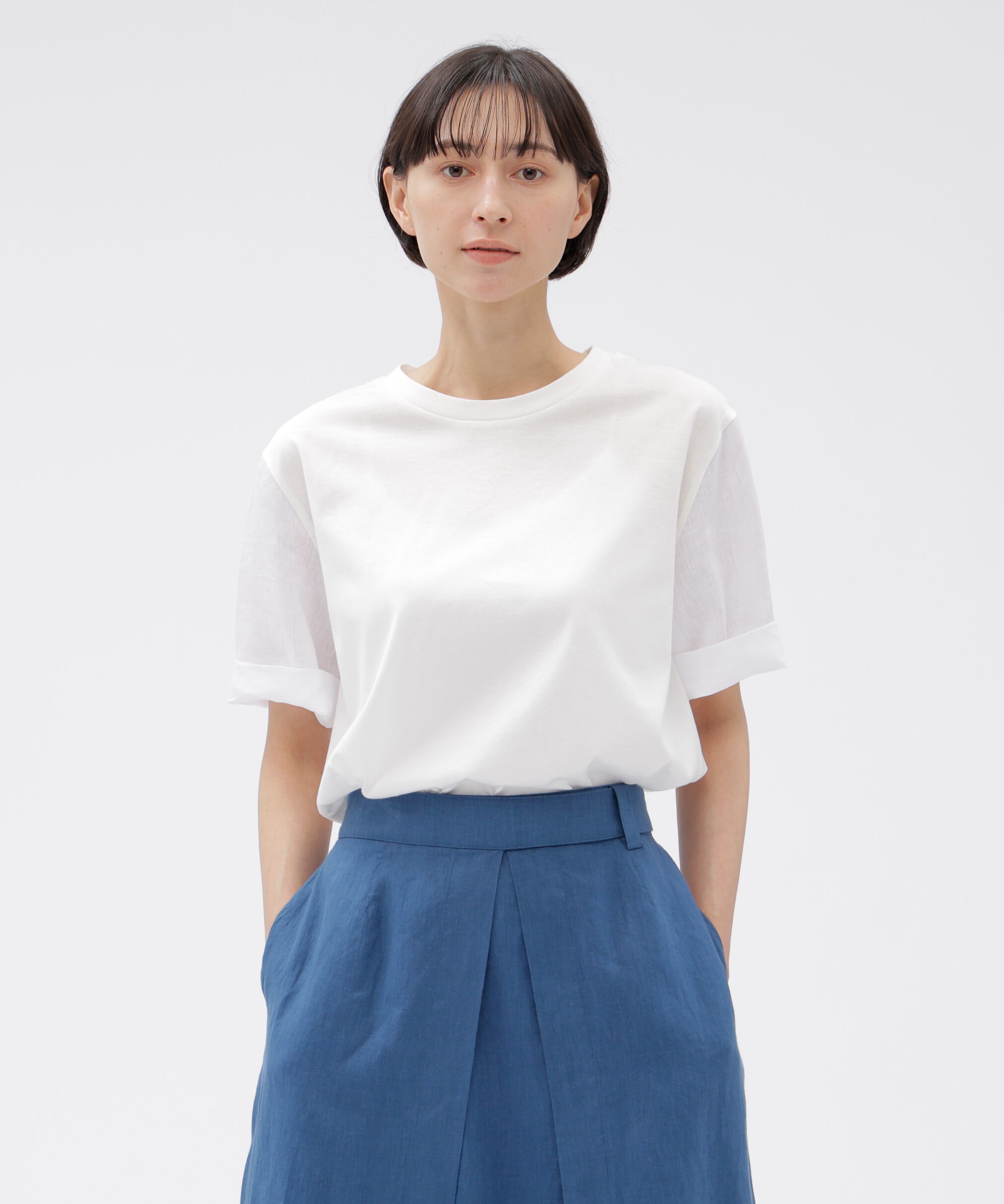  「TOUGH COTTON JERSEY TOP」|Tシャツ・カットソー|WHITE