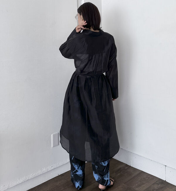Doux archives「シアーロングシャツワンピース」|ワンピース|
