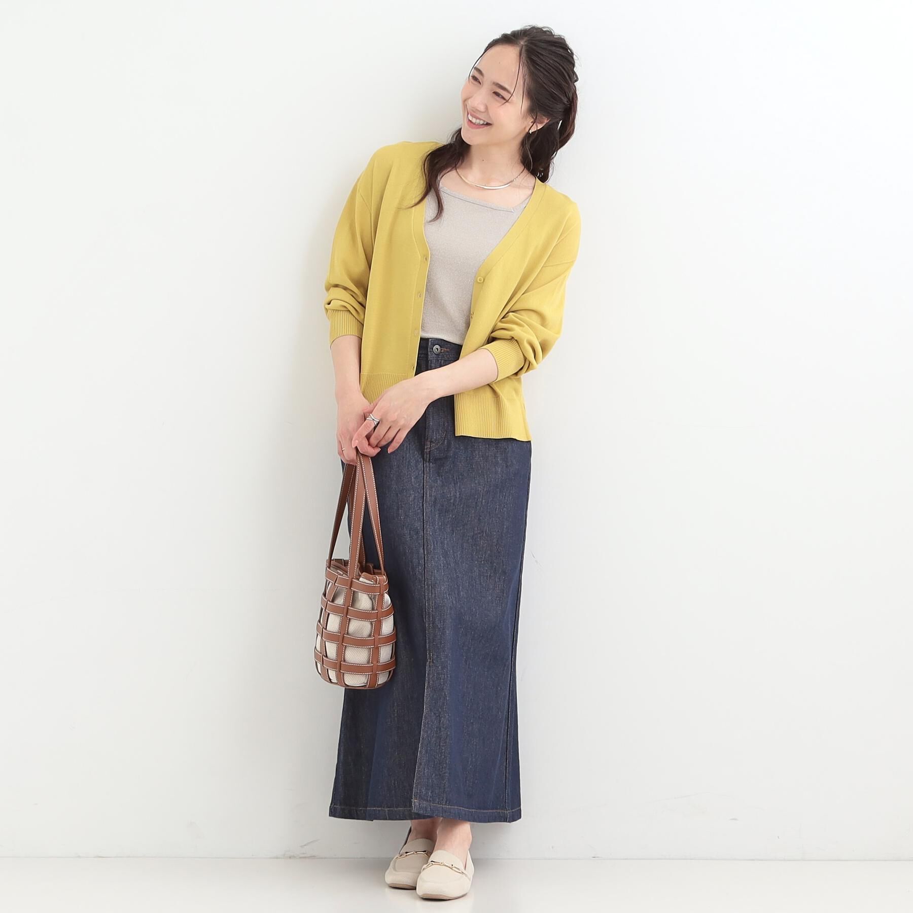 SHOO･LA･RUE「【SHOO・LA・RUE DENIM】シンプルだから使いやすい Aラインスカート」|スカート|