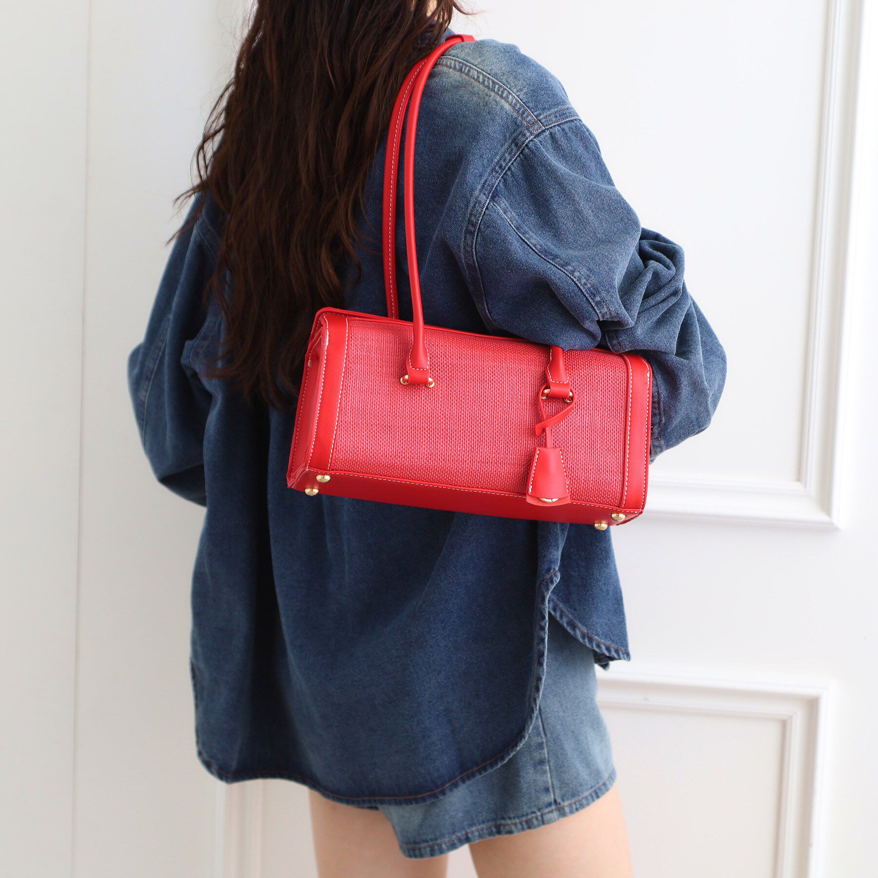 ESPERANZA「【EC限定】雑材ボックストートバッグ」|トートバッグ|