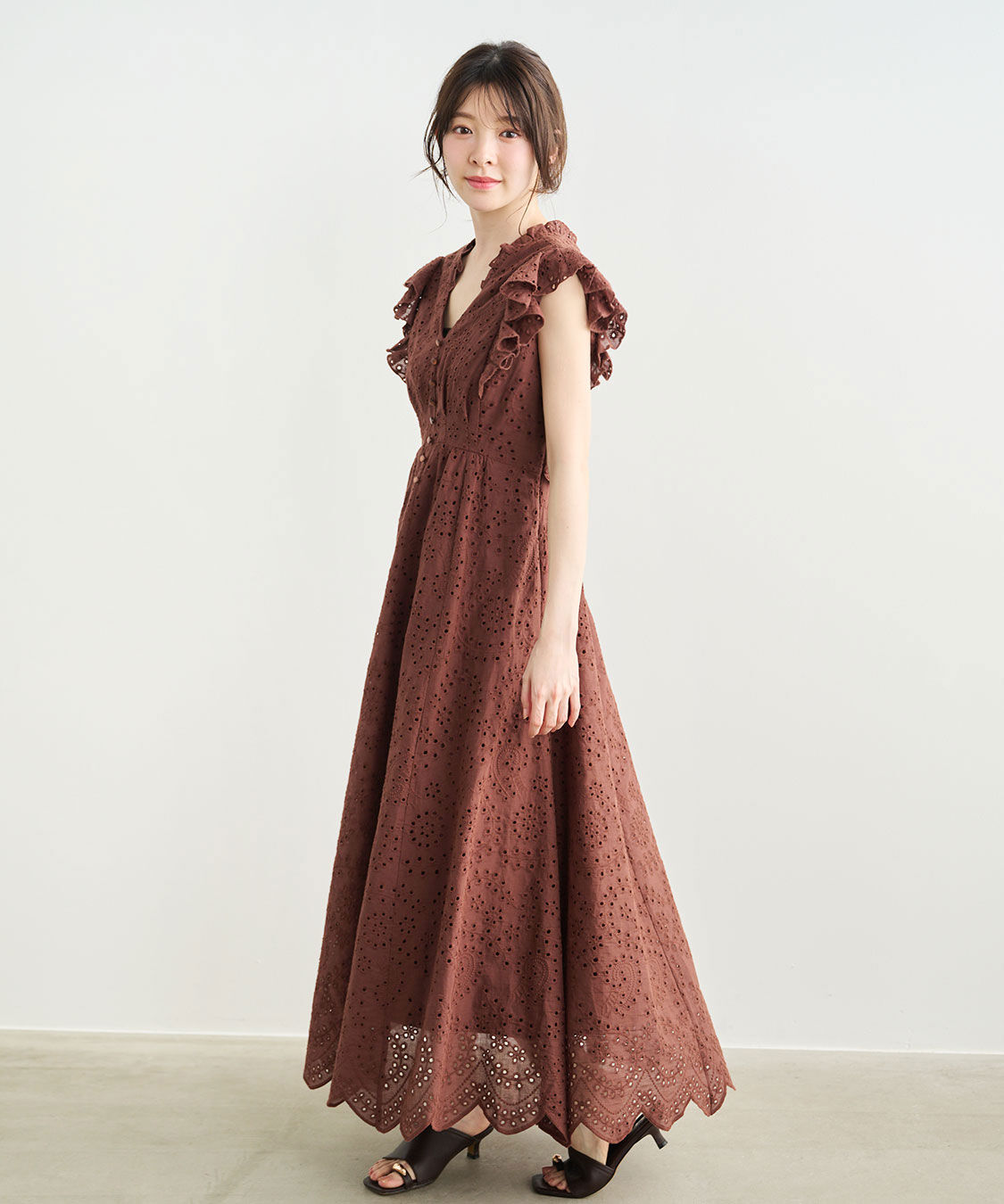 COCO DEAL「バックシャンエンブロイダリーワンピース」|ワンピース|