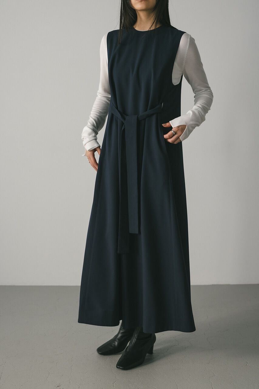 STYLEMIXER「アイラインリボンベルトワンピース」|ワンピース|NVY