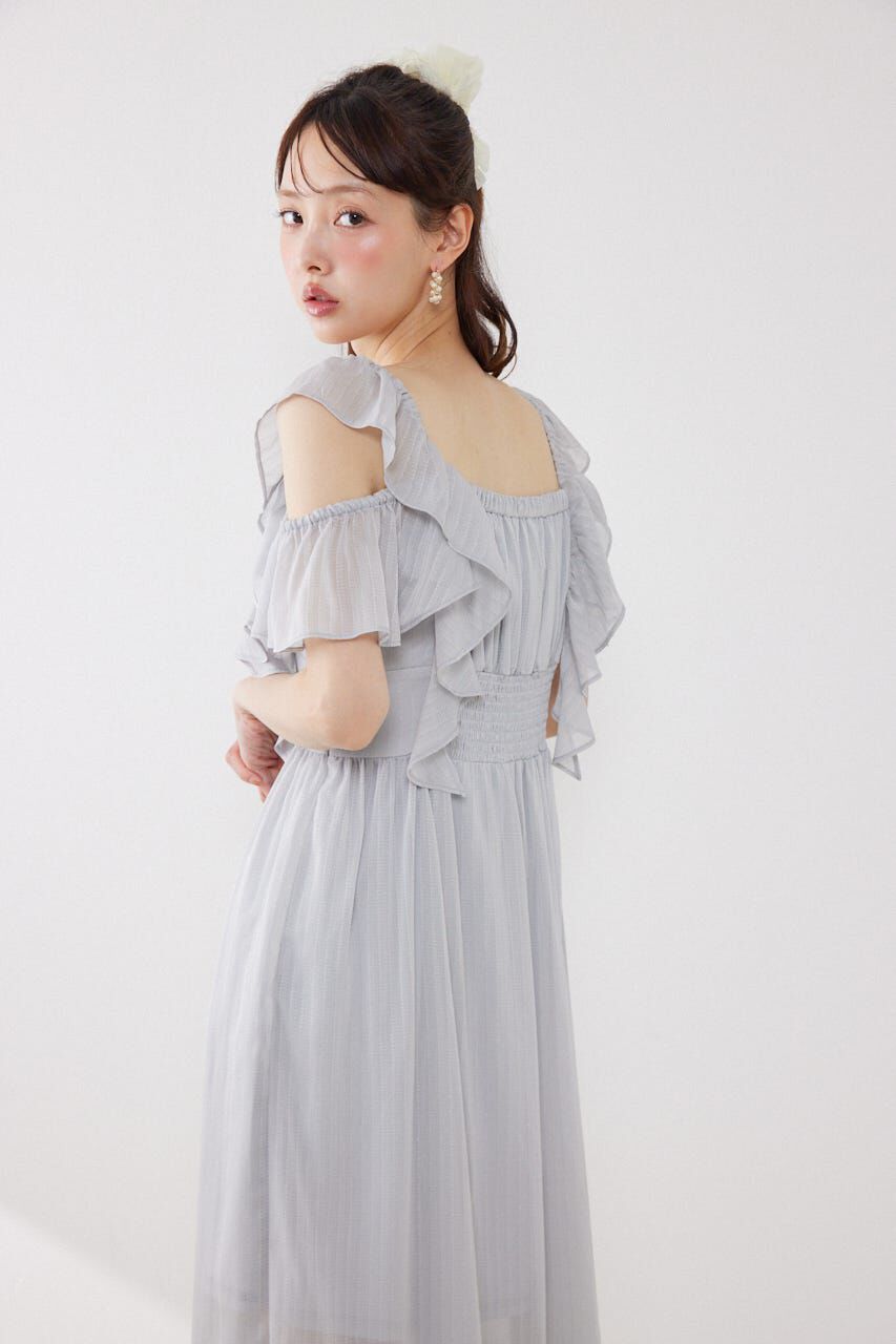 rienda「フロントドレープフレアワンピース」|ワンピース|